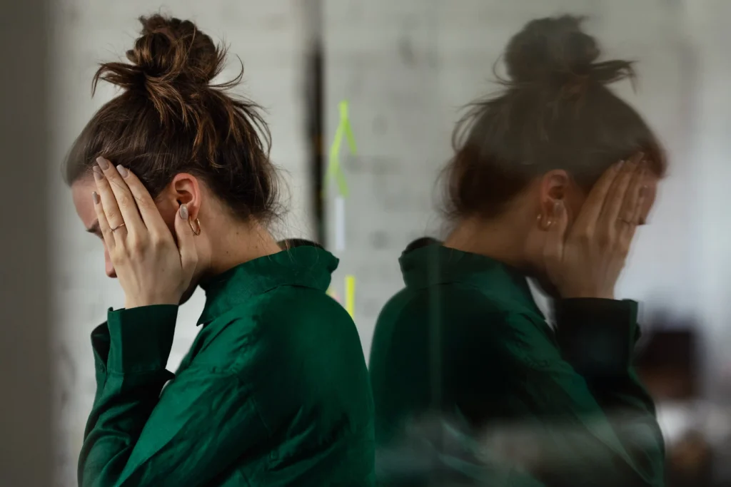 Women suffering of Anxiety